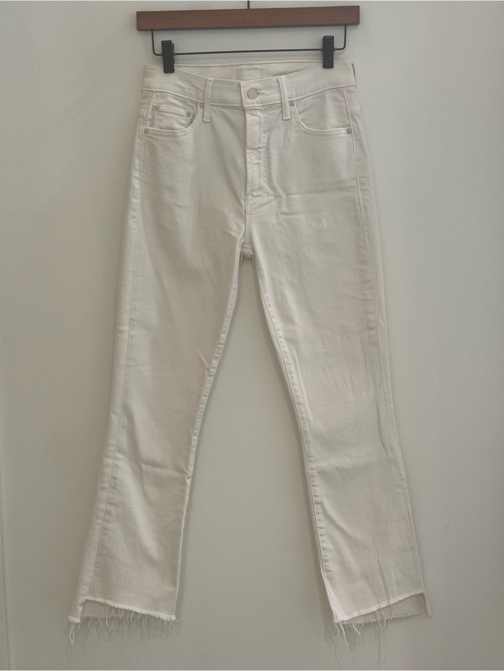 Mother The Insider Crop Step Fray jeans